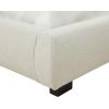 SAFAVIEH Couture Collection Thalia Cream Boucle King Size Bed with Oval Headboard(Creme)