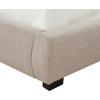 SAFAVIEH Couture Collection Thalia Cream Boucle King Size Bed with Oval Headboard(Light Brown)
