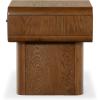 SAFAVIEH Couture Collection Torricelli Mid-Century Modern 1-Drawer Nightstand Bedside Accent Table(Medium Oak)