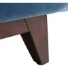 SAFAVIEH Couture Collection Tsarina Dark Seafoam Velvet Tufted Queen Size Bed(Dusty Blue)
