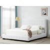 SAFAVIEH Couture Collection Vivaldi White/Black Tufted Linen King Size Bed(White/Black)