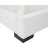 SAFAVIEH Couture Collection Vivaldi White/Black Tufted Linen King Size Bed(White/Black)