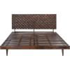 SAFAVIEH Couture Home Collection Zinnia Walnut Brown Wooden Platform King Bed(Walnut)