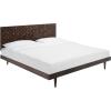 SAFAVIEH Couture Home Collection Zinnia Walnut Brown Wooden Platform King Bed(Walnut)