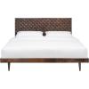 SAFAVIEH Couture Home Collection Zinnia Walnut Brown Wooden Platform King Bed(Walnut)
