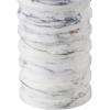 SAFAVIEH Couture Lighting Collection – Gizelle White & Grey Round Marble Table Lamp with White Shade, 29″ Modern Bedside or Living Room Light, Dimmable with LED Bulb (CTL1097A)(White/Grey)