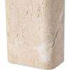 SAFAVIEH Couture Lighting Collection – Lisabryna Travertine Table Lamp with White Shade, 22″ Modern Bedside or Living Room Light, Dimmable with LED Bulb (CTL1094A)(Travertine/White)