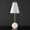 SAFAVIEH Couture Lighting Collection Genesis Gold/White Alabaster 26-inch Table Lamp (LED Bulbs Included)