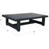 SAFAVIEH Couture Montford Brazilian Teak Coffee Table(Black)