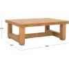 SAFAVIEH Couture Montford Brazilian Teak Coffee Table(Natural Teak)