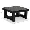 SAFAVIEH Couture Outdoor Collection CPT1002 Table, Black(Black)