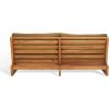 SAFAVIEH Couture Outdoor Collection Julianne Natural/Brown Teak Solid Wood Patio Sofa(Natural/Brown)