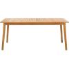 SAFAVIEH Couture Outdoor Collection Mayaguana Natural Solid Teak Wood Dining Table