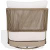 SAFAVIEH Couture Outdoor Patio Furniture Collection – Adelandra Light Grey & White Rope Swivel Accent Chair with Cushions, Fully Assembled (CPT4015A)(Light Grey/White)