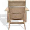 SAFAVIEH Couture Outdoor Patio Furniture Collection – Calypso Sand Eucalyptus Adirondack Chair, Classic Outdoor Lounge Chair for Patio, Deck & Garden, Solid Wood (CPT1064A)(Sand)