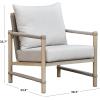 SAFAVIEH Couture Outdoor Patio Furniture Collection – Dorianna Accent Chair, Sand & Beige Woven Rope and Removable Cushions (CPT4004A)(Sand/Beige)