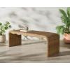 SAFAVIEH Couture Outdoor Patio Furniture Collection – Lynsee Natural Wicker Patio Bench, Handwoven Faux Rattan, Fully Assembled (CPT2113A)(Natural)