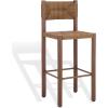SAFAVIEH Couture Outdoor Patio Furniture Collection – Romona Tropical Bar Stool Set of 2, Black Woven Rattan Design, 30-Inch, Fully Assembled (CPT4001A)(Brown)