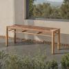 SAFAVIEH Couture Outdoor Patio Furniture Collection – Romona Tropical Bench, Natural Brown Rectangular with Woven Seat, Fully Assembled (CPT4002A)(Natural)