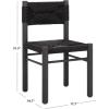 SAFAVIEH Couture Outdoor Patio Furniture Collection – Romona Tropical Dining Chair Set of 2, Brown Woven Rattan Seat, Fully Assembled (CPT4000B)(Black)