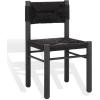 SAFAVIEH Couture Outdoor Patio Furniture Collection – Romona Tropical Dining Chair Set of 2, Brown Woven Rattan Seat, Fully Assembled (CPT4000B)(Black)