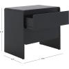 SAFAVIEH Home Collection – Arsenio 2-Drawer Nightstand Table, Light Cream Modern Bedside Storage (NST3101C)(Black)