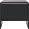 SAFAVIEH Home Collection – Arsenio 2-Drawer Nightstand Table, Light Cream Modern Bedside Storage (NST3101C)(Black)