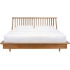 Safavieh Couture Home Collection Cassius Light Brown Rustic Oak Wood Spindle No Box Spring Required King Bed SFV4110A-K-2BX