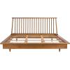 Safavieh Couture Home Collection Cassius Light Brown Rustic Oak Wood Spindle No Box Spring Required King Bed SFV4110A-K-2BX