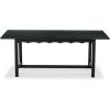 SAFAVIEH Couture Collection – Rhylee Walnut Brown Extendable Wood Dining Table, Rectangular Design, Seats up to 6 (SFV4217C)(Black)