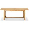 SAFAVIEH Couture Collection – Rhylee Walnut Brown Extendable Wood Dining Table, Rectangular Design, Seats up to 6 (SFV4217C)(Natural)