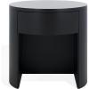 SAFAVIEH Couture Collection Daiya Black Round 1-Drawer Nightstand (Fully Assembled)(Black)