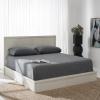 SAFAVIEH Couture Collection Deirdra Black Queen Bed, Ideal for Bedroom, Guest Room(White Washed – Q)