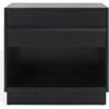 SAFAVIEH Couture Collection Deirdra Medium Oak 1-Drawer 1- Shelf Nightstand (Fully Assembled)(Black)
