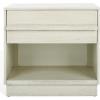 SAFAVIEH Couture Collection Deirdra Medium Oak 1-Drawer 1- Shelf Nightstand (Fully Assembled)(White Washed)