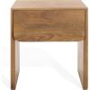 SAFAVIEH Couture Collection Grigorio Brown Solid Wood 1-Drawer Nightstand (Fully Assembled)(Brown)