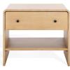 SAFAVIEH Couture Collection Haydriana Natural Brown 1-Drawer Nightstand (Fully Assembled)(Natural)