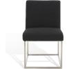 SAFAVIEH Couture Collection Jenette Black Boucle/Silver Leg Dining Chair (Fully Assembled)(Black/Silver [Boucle])