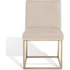 SAFAVIEH Couture Collection Jenette Black Boucle/Silver Leg Dining Chair (Fully Assembled)(Taupe/Gold)