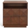 SAFAVIEH Couture Collection Patty Natural 2-Drawer Nightstand (Fully Assembled)(Light Acacia)