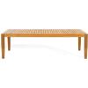 SAFAVIEH Couture Outdoor Collection Samoa Natural Brown Brazilian Teak Solid Wood Patio Coffee Table