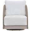 SAFAVIEH Couture Outdoor Patio Furniture Collection – Adelandra Light Grey & White Rope Swivel Accent Chair with Cushions, Fully Assembled (CPT4015A)(Light Grey/White)
