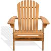 SAFAVIEH Couture Outdoor Patio Furniture Collection – Alani Natural Teak Adirondack Chair, Classic Outdoor Lounge Chair for Patio, Deck & Garden, Solid Teak Wood (CPT1062A)(Natural)