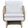 SAFAVIEH Couture Outdoor Patio Furniture Collection – Giuseppe Natural & White Wicker Accent Chair, Modern Rattan Design with Cushions, Fully Assembled (CPT4016A)(Natural/White)