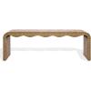 SAFAVIEH Couture Outdoor Patio Furniture Collection – Lynsee Natural Wicker Patio Bench, Handwoven Faux Rattan, Fully Assembled (CPT2113A)(Natural)