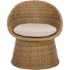 SAFAVIEH Couture Outdoor Patio Furniture Collection – Lynsee Wicker Chair with Cushion, Fully Assembled (CPT2112)(Natural)