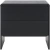 SAFAVIEH Home Collection – Arsenio 2-Drawer Nightstand Table, Light Cream Modern Bedside Storage (NST3101C)(Black)