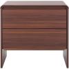 SAFAVIEH Home Collection – Arsenio 2-Drawer Nightstand Table, Light Cream Modern Bedside Storage (NST3101C)(Walnut)