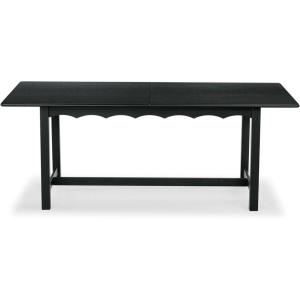 SAFAVIEH Couture Collection – Rhylee Walnut Brown Extendable Wood Dining Table, Rectangular Design, Seats up to 6 (SFV4217C)(Black)