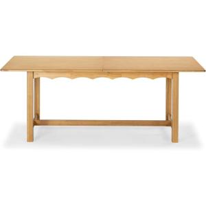 SAFAVIEH Couture Collection – Rhylee Walnut Brown Extendable Wood Dining Table, Rectangular Design, Seats up to 6 (SFV4217C)(Natural)
